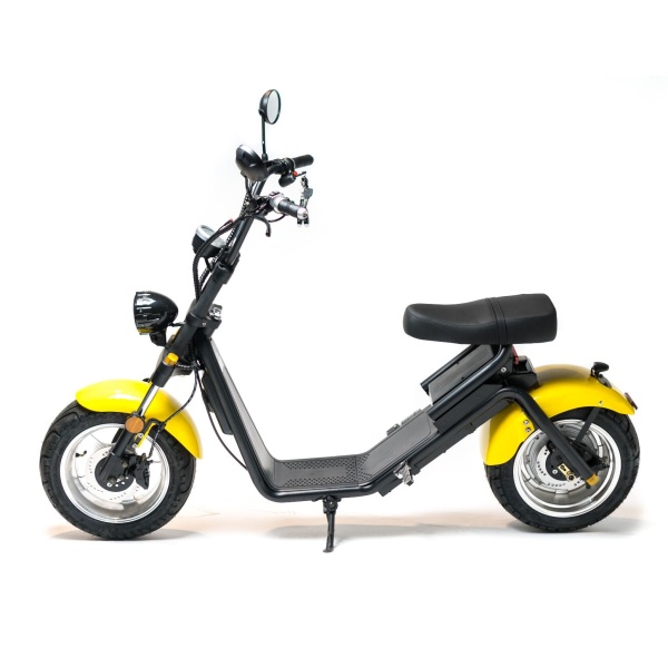 Moped Electric FreeWheel MotoRo S1 Galben Autonomie 40 Km Viteza 45 Km/h Omologat Rar Motor 1200 W 42506584